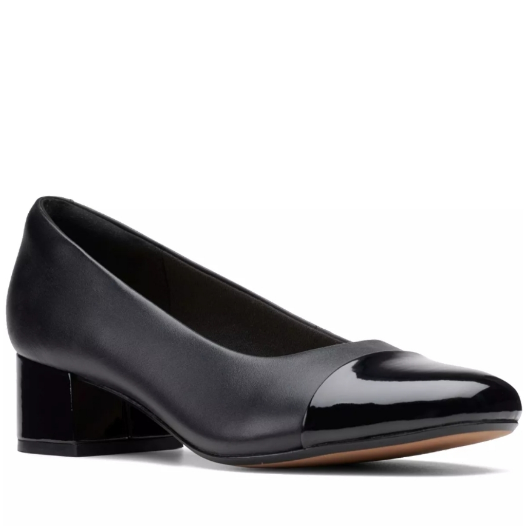 Clarks Marilyn Sara Round Toe Block Heel Pumps 6.5